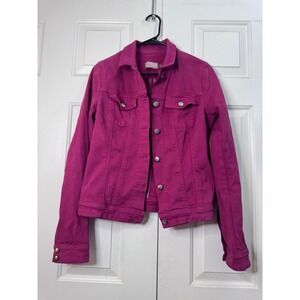 Paige Premium Denim Jacket Womens M Medium Purple Pink Mauve‎ Jean Jacket